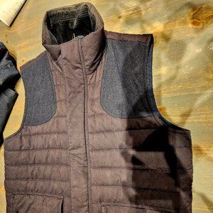 Used Barbour Vest (Bradford Gilet) Navy Blue, Size Large